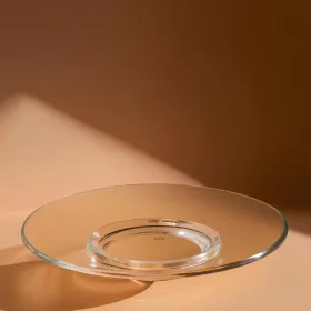 Voluto teáscsésze alj, 14 cm, temperált üveg
