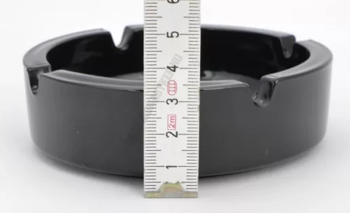 Hamutartó 10,5 cm fekete üveg