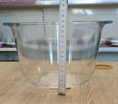Hőálló jénai levestál, 4 liter, füllel