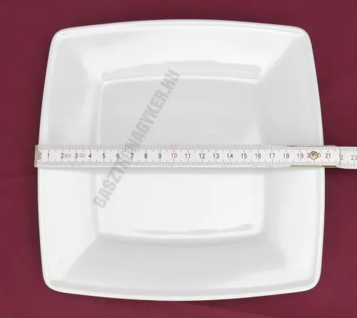 Victoria lapostányér 21 cm szögletes