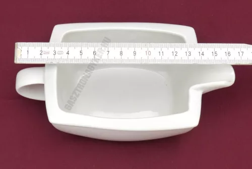 Victoria szószostálka 400 ml szögletes, porcelán
