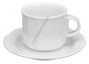 Mercury cappuccino csésze+alj 14 cm 150 ml, porcelán