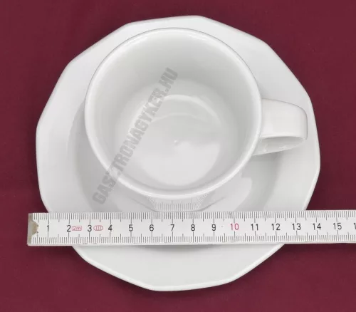 Mercury cappuccino csésze+alj 14 cm 150 ml, porcelán