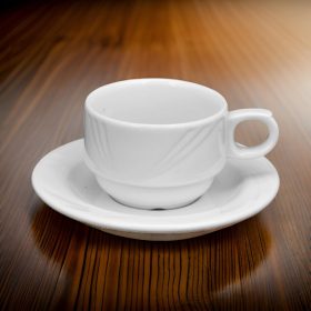 Arcadia cappuccino csésze+alj, porcelán 150 ml