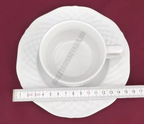 Afrodyta teáscsésze+alj 190 ml porcelán
