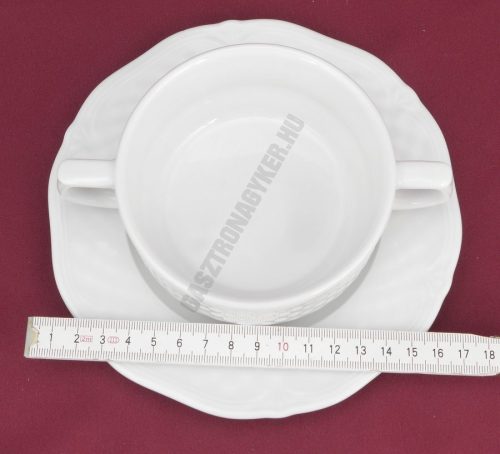 Afrodyta levescsésze+alj 300 ml porcelán