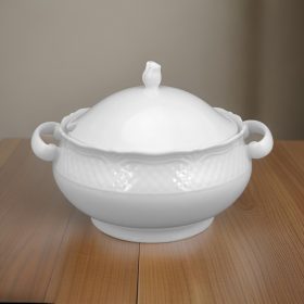Afrodyta levestál fedővel 2,7 l, porcelán