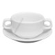 Kaszub leveses csésze+alj 16 cm 320 ml, porcelán