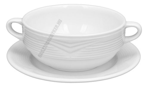 Saturn leveses csésze+alj 0,3 l, fehér porcelán