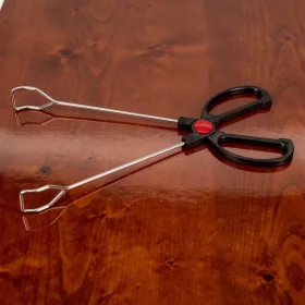 Grillcsipesz, húsfogó olló, 30 cm