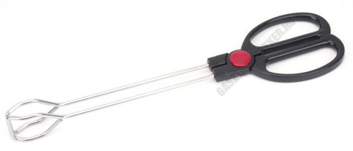 Grillcsipesz, húsfogó olló, 30 cm