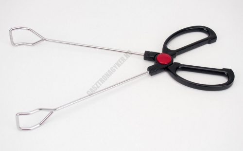 Grillcsipesz, húsfogó olló, 30 cm