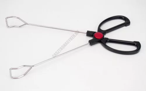 Grillcsipesz, húsfogó olló, 30 cm