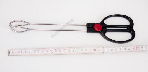 Grillcsipesz, húsfogó olló, 30 cm