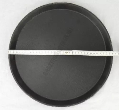 Csúszásmentes tálca, gumírozott, 35,5 cm kerek
