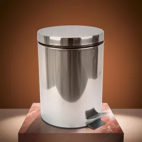 Pedálos szemetes 5 liter, kivehető vödörrel