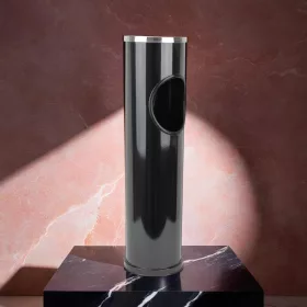 Álló hamuzó hulladéktárolóval 56,5 cm, fekete