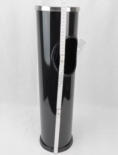 Álló hamuzó hulladéktárolóval 56,5 cm, fekete