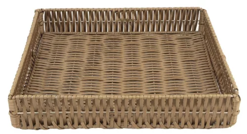 Pékáru kosár összecsukható GN 2/3, 6,5 cm magas, szürke PP
