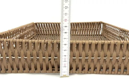 Pékáru kosár összecsukható GN 2/3, 6,5 cm magas, szürke PP
