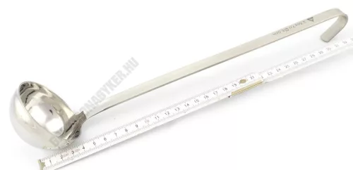 Merőkanál 70 ml, űrmértékjelölt, átmérő 6,5 cm, nyélhossz: 32 cm, rozsdamentes