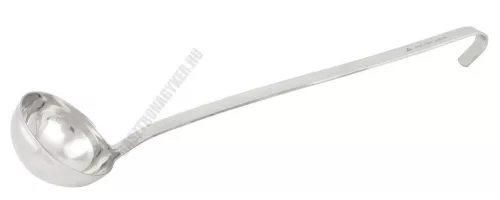 Merőkanál, 120 ml, űrmértékjelölt, nyélhossz: 34 cm, átmérő: 8 cm