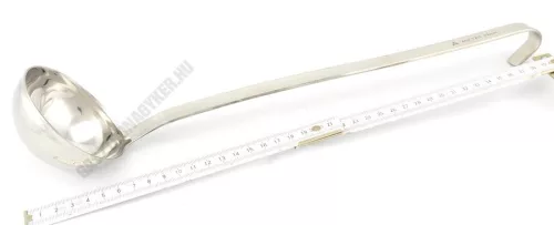 Merőkanál, 120 ml, űrmértékjelölt, nyélhossz: 34 cm, átmérő: 8 cm