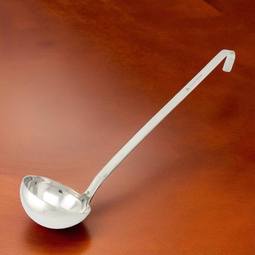 Merőkanál, 200 ml, űrmértékjelölt, nyélhossz: 34 cm, átmérő: 9 cm