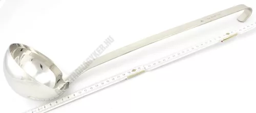 Merőkanál, 330 ml, űrmértékjelölt, nyélhossz: 40 cm, átmérő: 11 cm