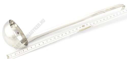 Merőkanál, 100 ml, 7,5×25,5 cm, rozsdamentes