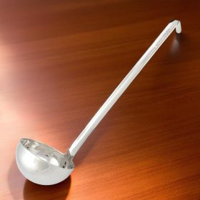   Merőkanál, 150 ml, űrmértékjelölt, nyélhossz: 30 cm, átmérő. 8,5 cm