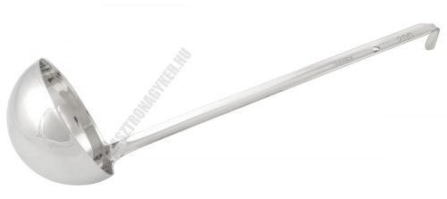 Merőkanál, 200 ml, űrmértékjelölt, nyélhossz: 30 cm, átmérő: 9,5 cm