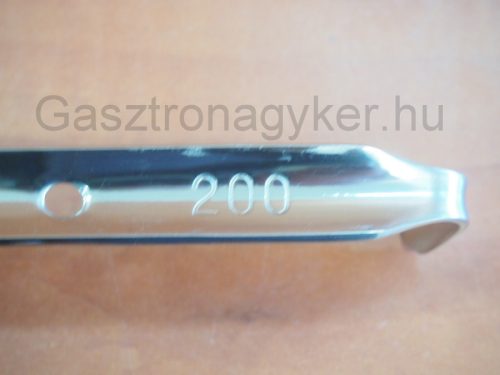 Merőkanál, 200 ml, űrmértékjelölt, nyélhossz: 30 cm, átmérő: 9,5 cm