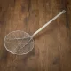 Fritou, fritőz kanál, átmérő: 25 cm, teljes hossz: 66 cm, rozsdamentes
