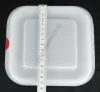 GN edény, 1/6 100 mm, 1,7 l, légmentesen záró fedővel, polipropilén 