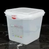 GN edény, 1/6 150 mm, 2,6 l, légmentesen záró fedővel, polipropilén