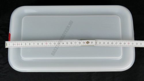 GN edény, 1/3 65 mm, 2,5 l, légmentesen záró fedővel, polipropilén