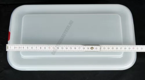 GN edény, 1/3 100 mm, 4 l, légmentesen záró fedővel, polipropilén