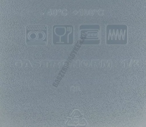 GN edény, 1/3 150 mm, 6 l, légmentesen záró fedővel, polipropilén