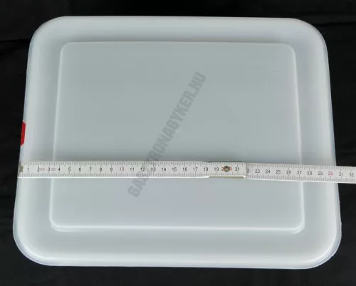 GN edény, 1/2 100 mm, 6,5 l, légmentesen záró fedővel, polipropilén