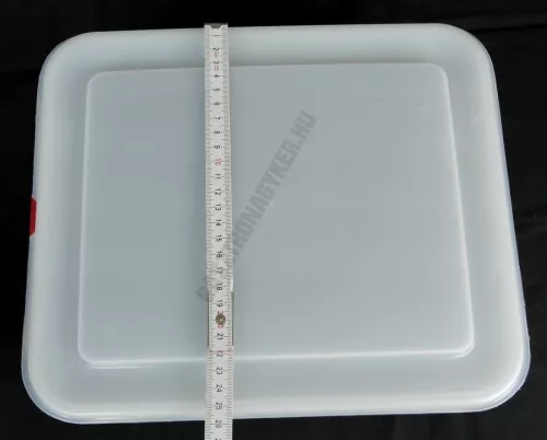 GN edény, 1/2 100 mm, 6,5 l, légmentesen záró fedővel, polipropilén