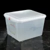 GN edény, 1/2 200 mm, 12,5 l, légmentesen záró fedővel, polipropilén