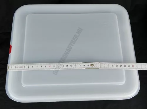 GN edény, 1/2 200 mm, 12,5 l, légmentesen záró fedővel, polipropilén