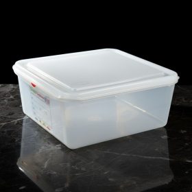   GN edény, 2/3 150 mm, 13,5 l, légmentesen záró fedővel, polipropilén