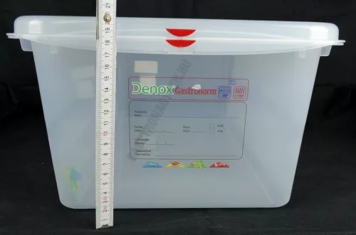 GN edény, 1/1 200 mm, 28 liter, fedővel, polipropilén