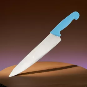 Szakácskés, 25 cm penge, kék nyéllel