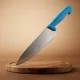 Szakácskés, 25 cm penge, kék nyéllel