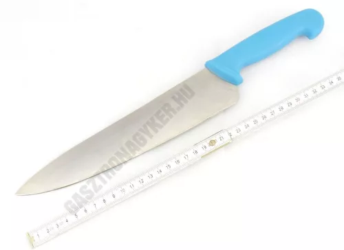Szakácskés, 25 cm penge, kék nyéllel