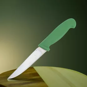Hámozókés, 11 cm penge, zöld nyéllel
