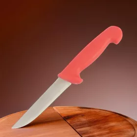 Csontozókés, 13 cm penge, piros nyéllel